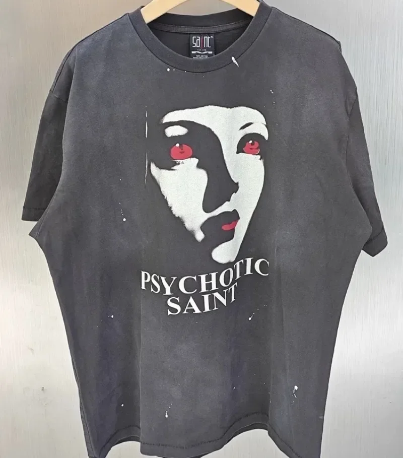 25ss Saint Michael Washed Gray T-Shirts Men Women High Quality Pure Cotton Oversized Casual Short Sleeve
25ss Saint Michael Washed Gray T-Shirts Men Women High Quality Pure Cotton Oversized Casual Short Sleeve