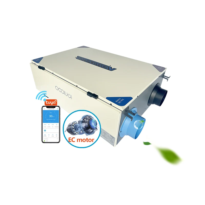 Wifi HRV/ERV Ceiling Mounted Type Mechanical Heat Recovery Ventilation System
Wifi HRV/ERV Ceiling Mounted Type Mechanical Heat Recovery Ventilation System