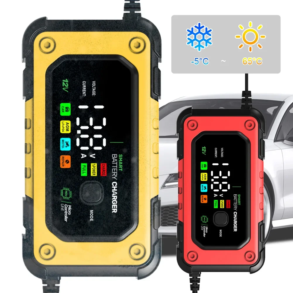 12V 7A Fully Automatic Car Battery Charger LCD Display Pulse Repair Battery Charger Power Pulse Repair Charger for AGM GEL WET
12V 7A Fully Automatic Car Battery Charger LCD Display Pulse Repair Battery Charger Power Pulse Repair Charger for AGM GEL WET