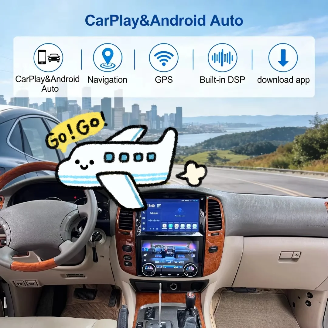 For Toyota Land Cruiser LC100 For Lexus LX470 2003-2007 Carplay Android Autoradio GPS Navigation AC Panel Car Multimedia Player
For Toyota Land Cruiser LC100 For Lexus LX470 2003-2007 Carplay Android Autoradio GPS Navigation AC Panel Car Multimedia Player