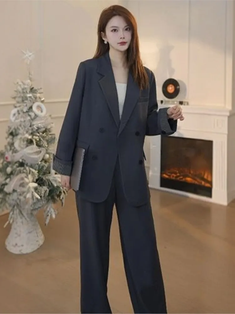 Women's Elegant Chic Blazer Two-Piece Suit New Casual Professional Business Workwear Pantsuits Solid Female Fall Clothes Outfits
Women's Elegant Chic Blazer Two-Piece Suit New Casual Professional Business Workwear Pantsuits Solid Female Fall Clothes Outfits