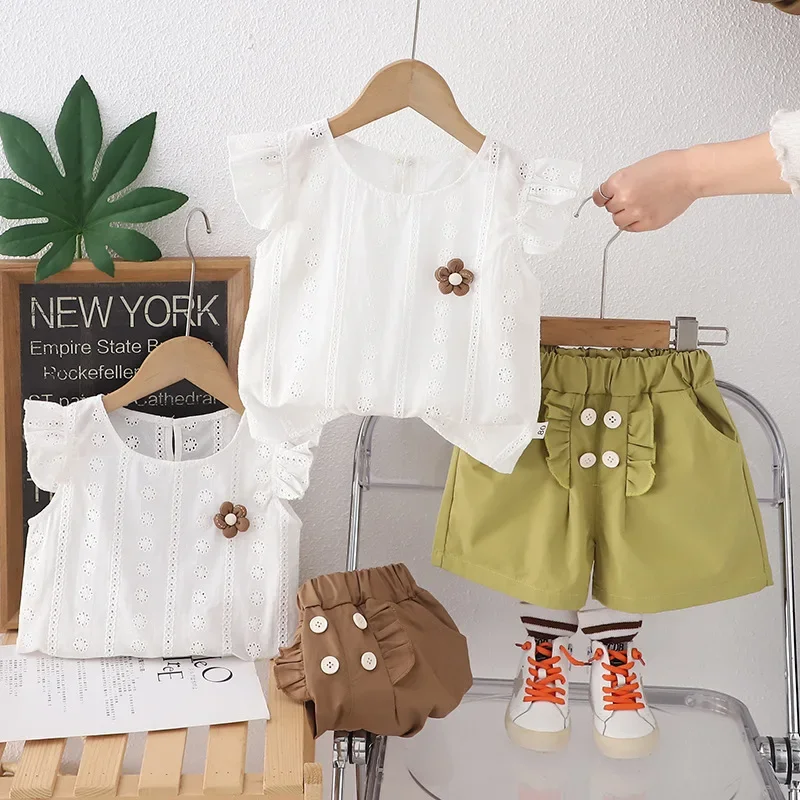 New Summer Fashion Baby Clothes Suit Children Girls Vest Shorts 2Pcs/Sets Kids Clothing Toddler Casual Costume Infant Tracksuits
New Summer Fashion Baby Clothes Suit Children Girls Vest Shorts 2Pcs/Sets Kids Clothing Toddler Casual Costume Infant Tracksuits