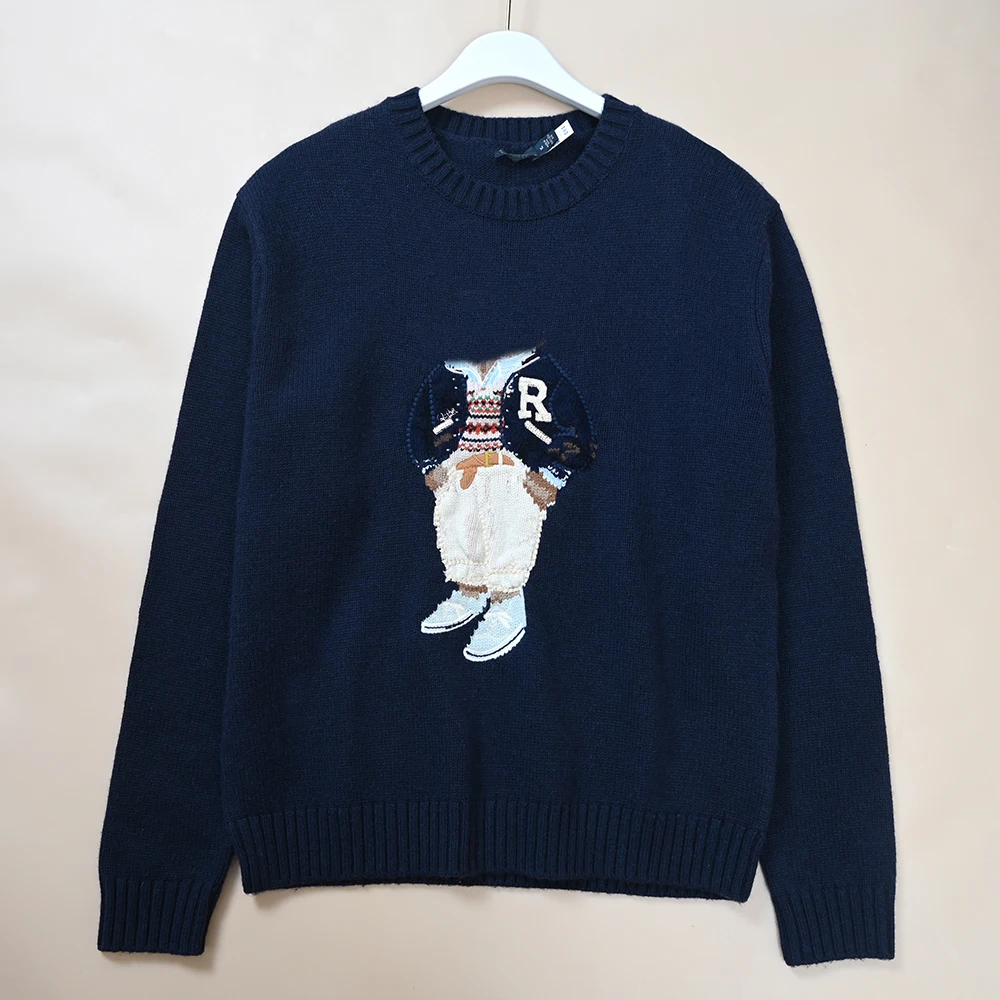 Осень-зима, новый женский хлопковый свитер из цветной пряжи с мультяшным медведем, круглый Ne Long Sve, вязаный свитер, удобный крой
Осень-зима, новый женский хлопковый свитер из цветной пряжи с мультяшным медведем, круглый Ne Long Sve, вязаный свитер, удобный крой