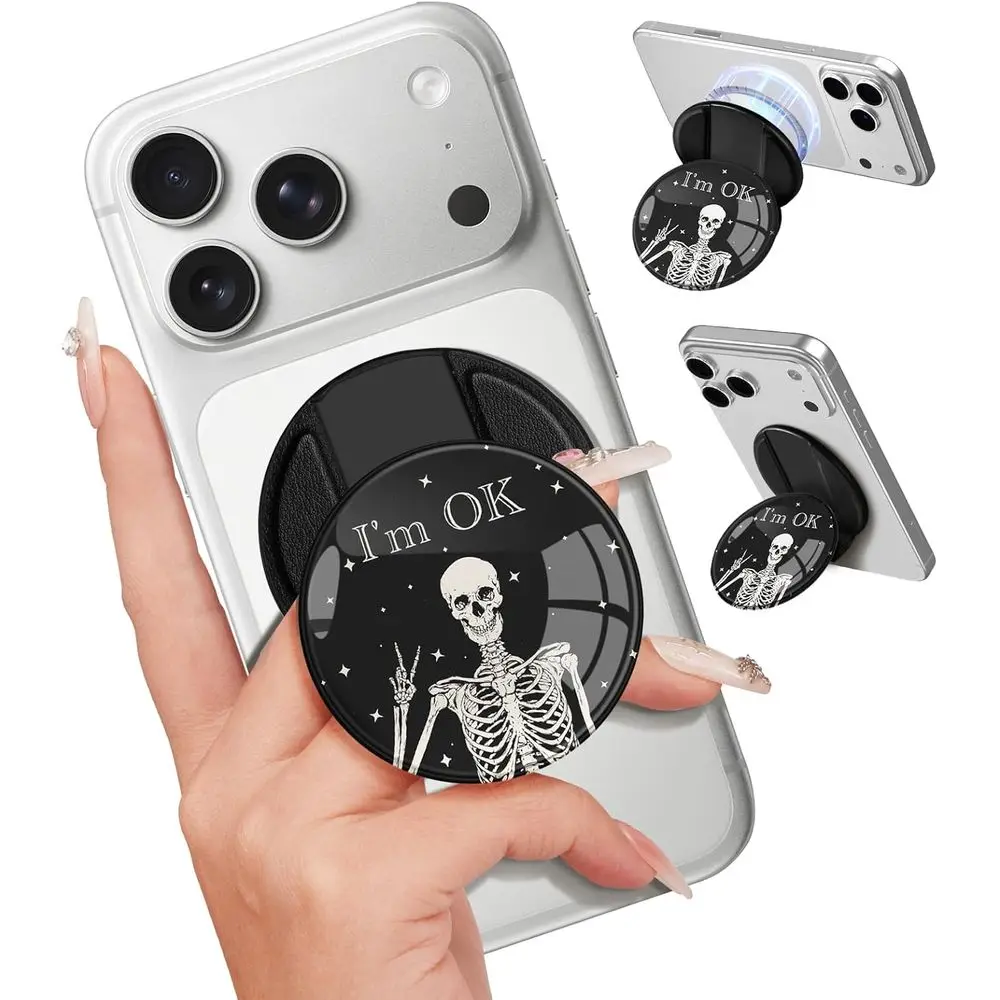 Magnetic Phone Grip Stand Compatible with iPhone 17/16/15/14/13/12 Series, Cute and Functional Accessory
Magnetic Phone Grip Stand Compatible with iPhone 17/16/15/14/13/12 Series, Cute and Functional Accessory