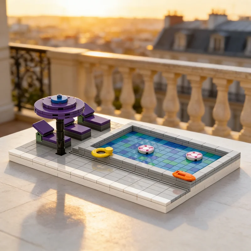 Набор строительных блоков MOC Creator «Бассейн», 331 деталь, архитектурная модель, игрушка для сборки, рождественский подарок, развивающий конструктор DIY, креативная идея для детей
Набор строительных блоков MOC Creator «Бассейн», 331 деталь, архитектурная модель, игрушка для сборки, рождественский подарок, развивающий конструктор DIY, креативная идея для детей