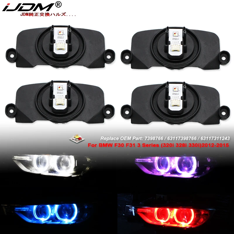 RGBW Multicolor LED Angel Eye Halo Ring Markers For BMW F30 F31 F34 F35 3 series 320i 328i 330i HID Adaptive Headlight 2012-2015
RGBW Multicolor LED Angel Eye Halo Ring Markers For BMW F30 F31 F34 F35 3 series 320i 328i 330i HID Adaptive Headlight 2012-2015