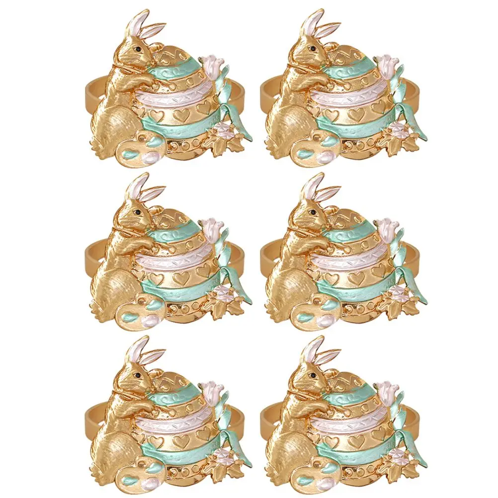 6 Pcs Rabbit Napkin Rings Elegant Alloy Easter Decor Serviette Buckles Dining Table Accessories Home Restaurant Party
6 Pcs Rabbit Napkin Rings Elegant Alloy Easter Decor Serviette Buckles Dining Table Accessories Home Restaurant Party