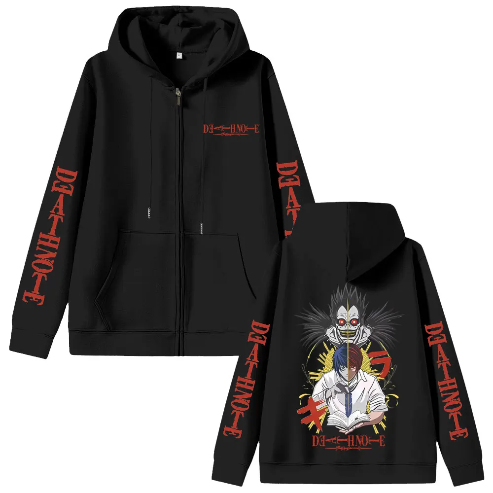 Anime Death Note Yagami Light Ryuk Graphic Zipper Hoodie Men Women Fashion Cartoon Manga Zip Up Hoodies Male Vintage Streetwear
Anime Death Note Yagami Light Ryuk Graphic Zipper Hoodie Men Women Fashion Cartoon Manga Zip Up Hoodies Male Vintage Streetwear