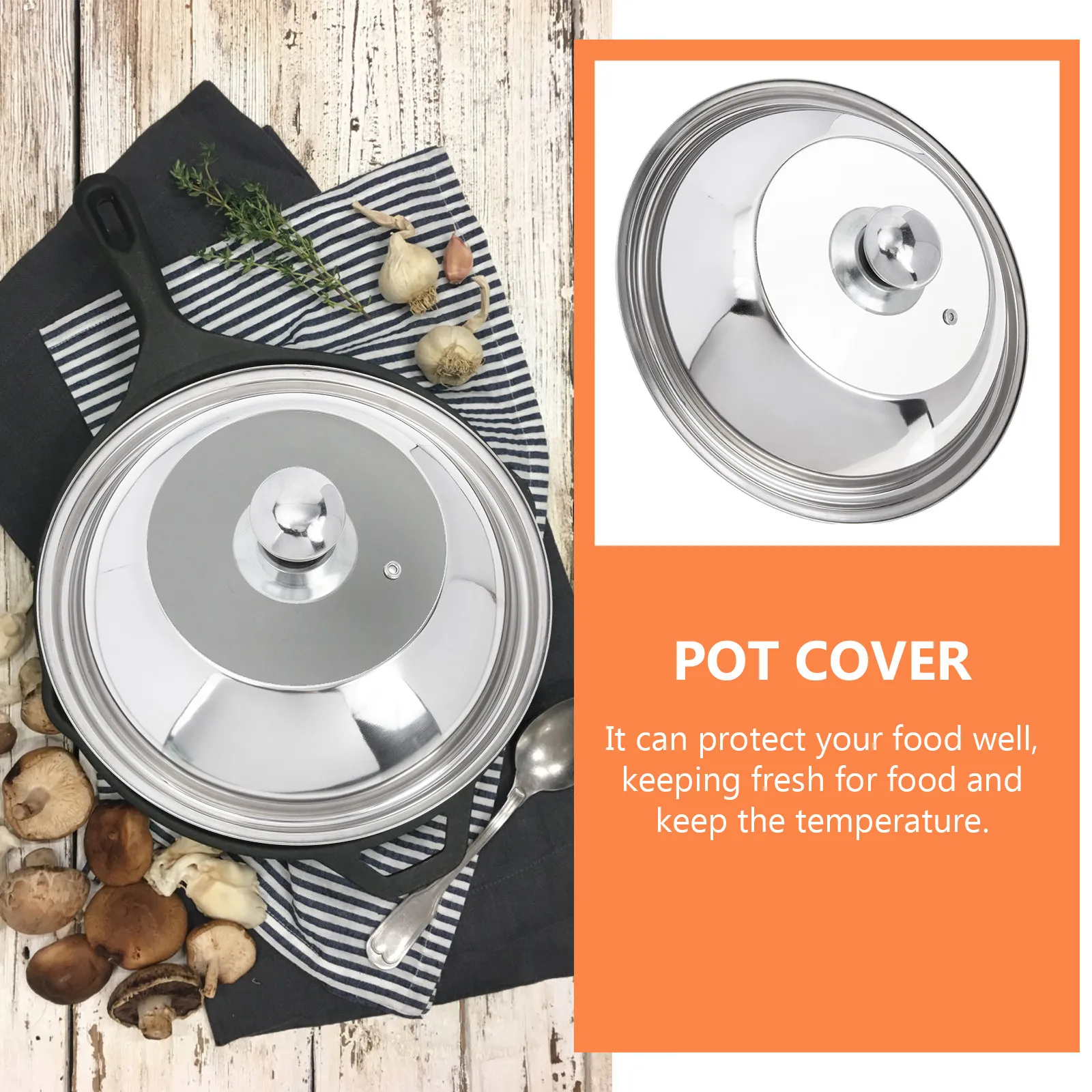 Stainless Steel Cooking Pot Lid with See Through Window Heavy Duty Heat Resistant Anti Scald Pot Cover for Kitchen Home Hotel
Stainless Steel Cooking Pot Lid with See Through Window Heavy Duty Heat Resistant Anti Scald Pot Cover for Kitchen Home Hotel