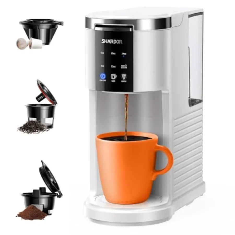 3 in 1 Coffee Maker, K Cup Coffee Maker Compatible with Ground Coffee and Teas, Single Serve Coffee Machine, 6 14oz Brew Sizes,
3 in 1 Coffee Maker, K Cup Coffee Maker Compatible with Ground Coffee and Teas, Single Serve Coffee Machine, 6 14oz Brew Sizes,