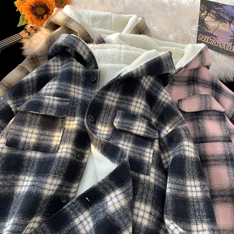 2024 Winter New Men's Woolen Fabric Striped Cotton Jacket Thickened Warm Lamb Fleece Hooded Korean Edition Coat
2024 Winter New Men's Woolen Fabric Striped Cotton Jacket Thickened Warm Lamb Fleece Hooded Korean Edition Coat