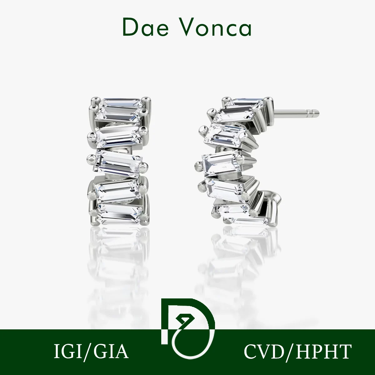 18K/14K/9K Gold 1.26CT Total Baguette Cut Lab Diamond Huggie Earrings Curved Stackable Hoop Stud Earrings Piercing Jewelry
18K/14K/9K Gold 1.26CT Total Baguette Cut Lab Diamond Huggie Earrings Curved Stackable Hoop Stud Earrings Piercing Jewelry