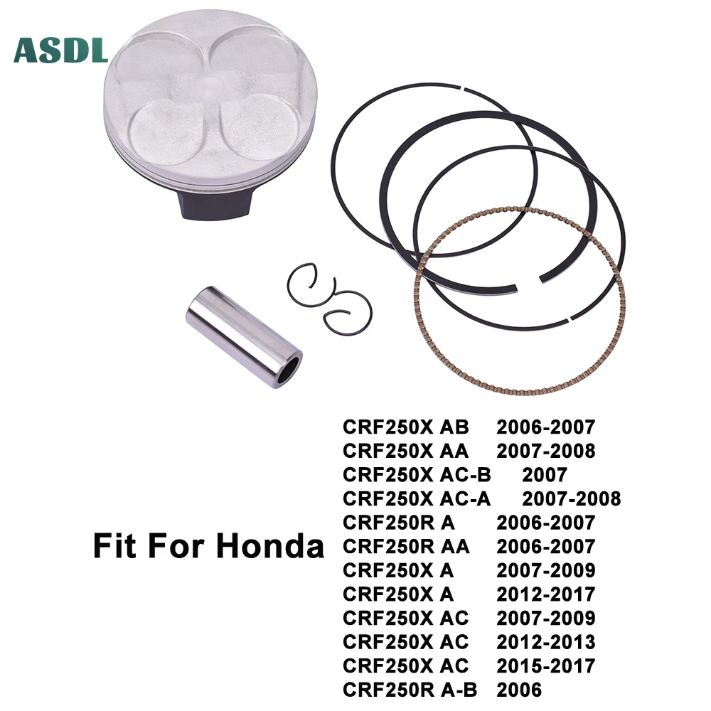Поршень двигателя мотоцикла и набор колец для Honda CRF250 CRF250X 2007-2016, набор поршней и колец STD 78 мм # c
Поршень двигателя мотоцикла и набор колец для Honda CRF250 CRF250X 2007-2016, набор поршней и колец STD 78 мм # c