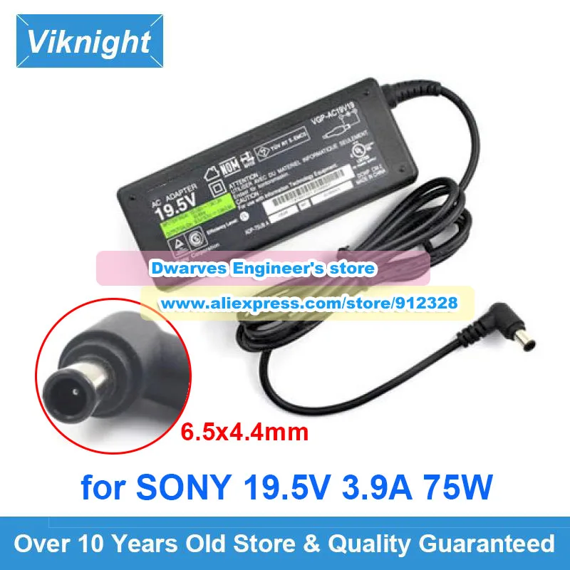 Genuine 19.5V 3.9A 76W AC Adapter VGP-AC19V28 Power Supply for SONY CMT-V75BTiP MUSIC PLAYER PCG-71911M SVE171E13M PCG-7134M
Genuine 19.5V 3.9A 76W AC Adapter VGP-AC19V28 Power Supply for SONY CMT-V75BTiP MUSIC PLAYER PCG-71911M SVE171E13M PCG-7134M