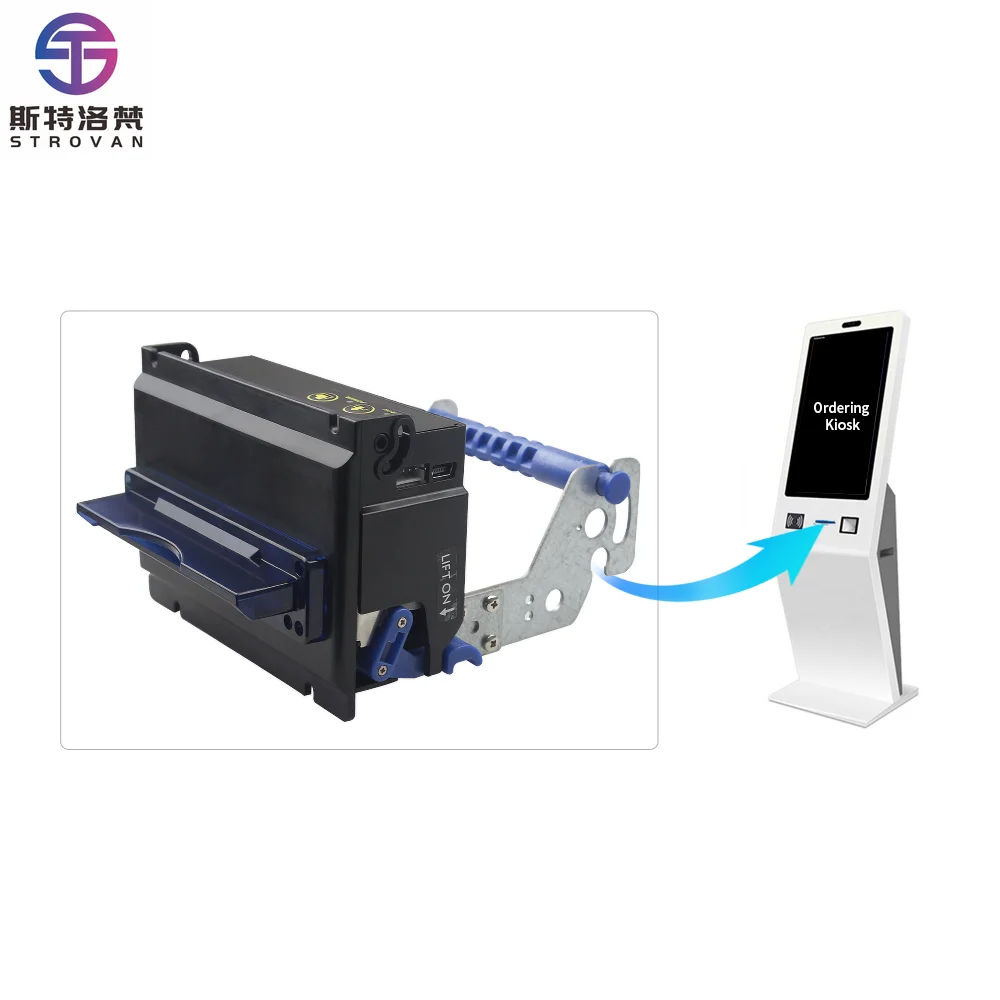 KP-347 80mm Parking Ticket Kiosk Thermal Printer with Cutter Black White for Receipt Printing Use with Thermal Paper
KP-347 80mm Parking Ticket Kiosk Thermal Printer with Cutter Black White for Receipt Printing Use with Thermal Paper