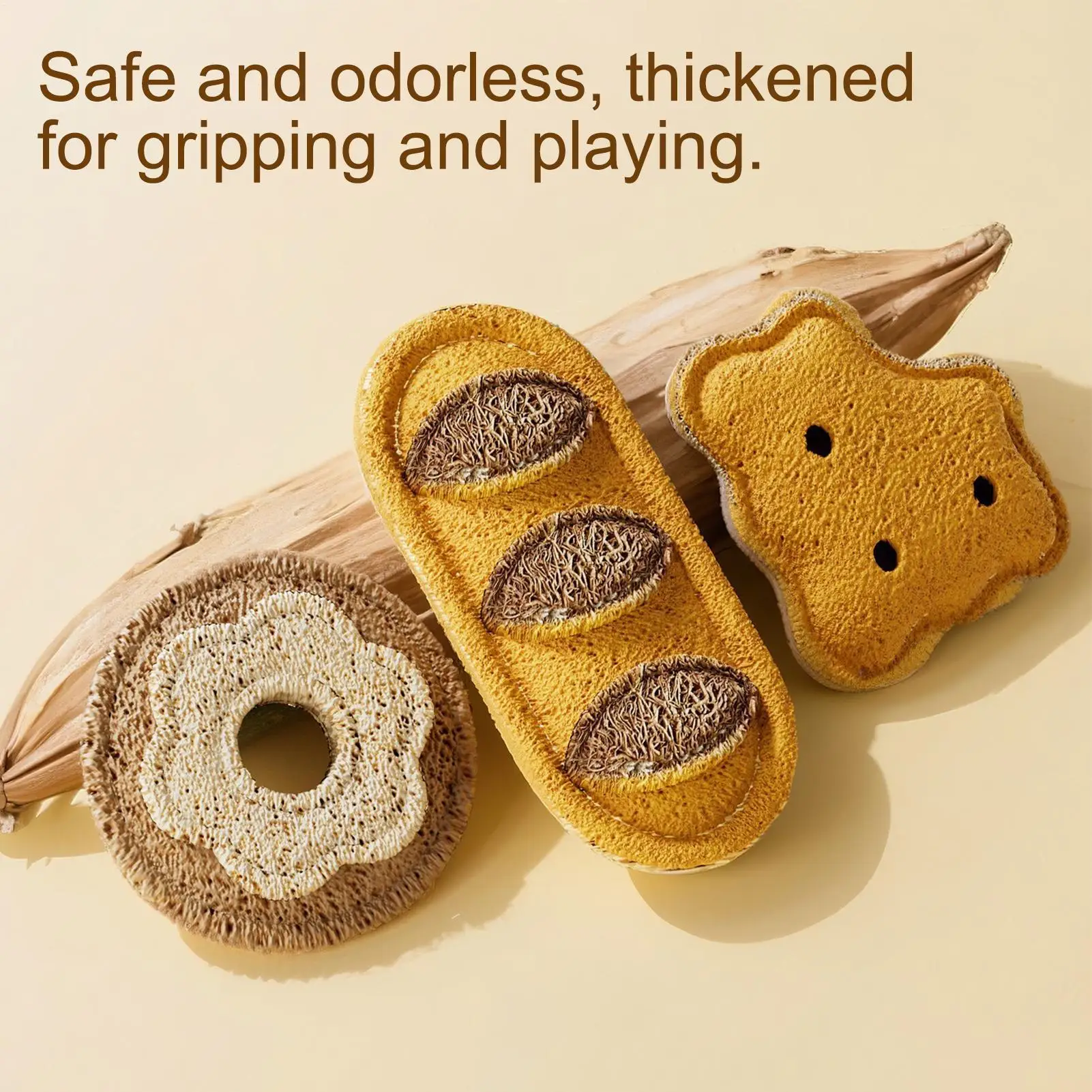Kitten Teething Toys Bread Shape Chewing Game 3 Pieces Kitten Chew Toy For Mental Stimulation Chewing Training Small Medium
Kitten Teething Toys Bread Shape Chewing Game 3 Pieces Kitten Chew Toy For Mental Stimulation Chewing Training Small Medium