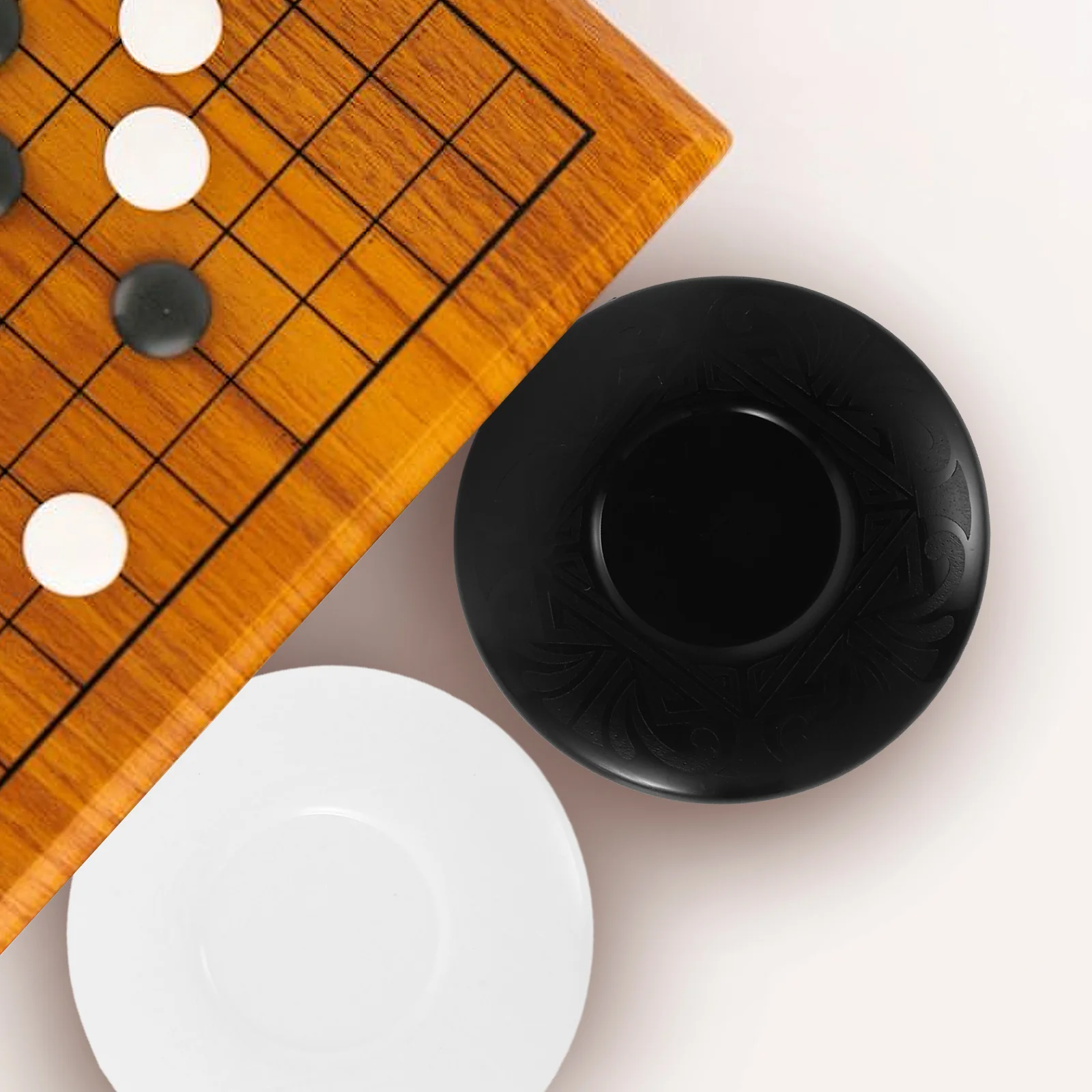 4Pairs Go Chess Storage Box Black White Pieces Container Portable Plastic Organizer for Game Board Elegant Minimalist Design
4Pairs Go Chess Storage Box Black White Pieces Container Portable Plastic Organizer for Game Board Elegant Minimalist Design