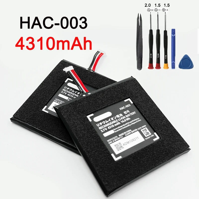 4310mAh HAC-003 Battery Replacement Repair for Nintend Nitendo Switch Console Li-ion Rechargeable Batteries
4310mAh HAC-003 Battery Replacement Repair for Nintend Nitendo Switch Console Li-ion Rechargeable Batteries