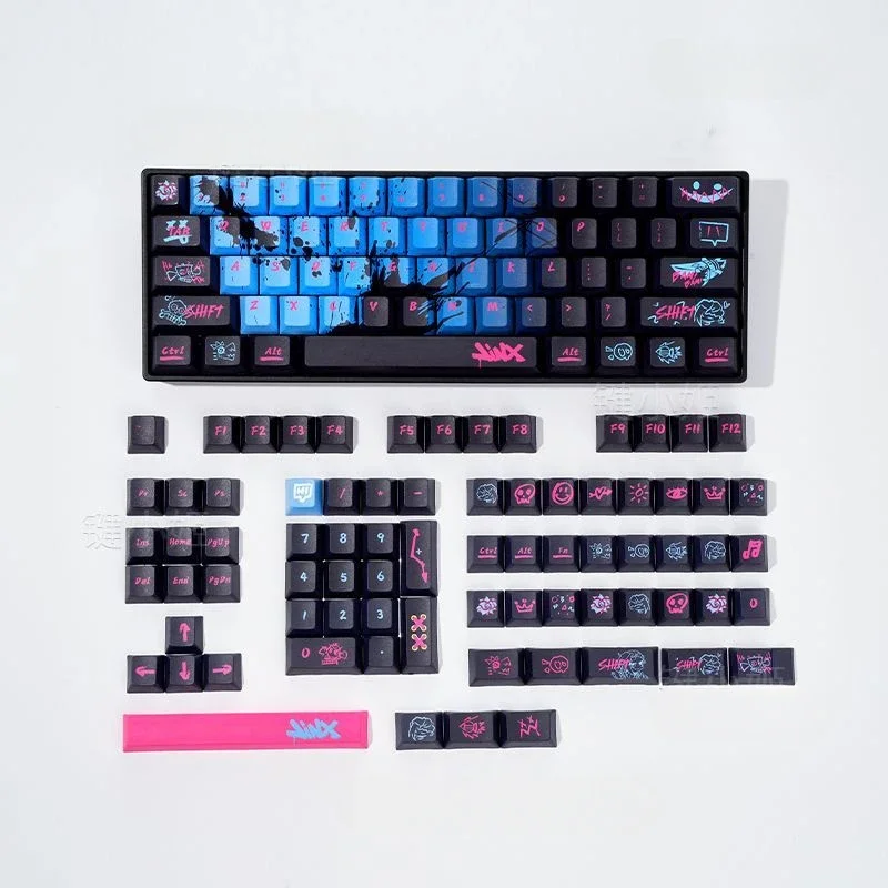 130 Keys Arcane Jinx Keycap Hot Swap Mechanical Keyboard Anime Keycaps Accessories BPT Original Height Keyboard Key Cap Gifts
130 Keys Arcane Jinx Keycap Hot Swap Mechanical Keyboard Anime Keycaps Accessories BPT Original Height Keyboard Key Cap Gifts