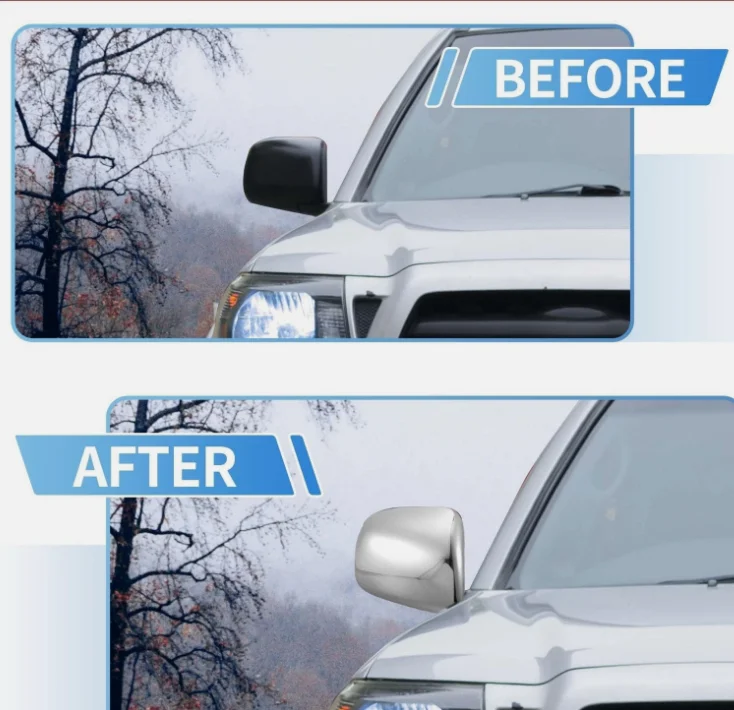 Pair of Glossy Chrome Exterior Mirror Covers for Toyota Tacoma 05-11 / 04-10 Sienna / 04-09 Lexus RX330 RX350 Exterior Auto Part
Pair of Glossy Chrome Exterior Mirror Covers for Toyota Tacoma 05-11 / 04-10 Sienna / 04-09 Lexus RX330 RX350 Exterior Auto Part
