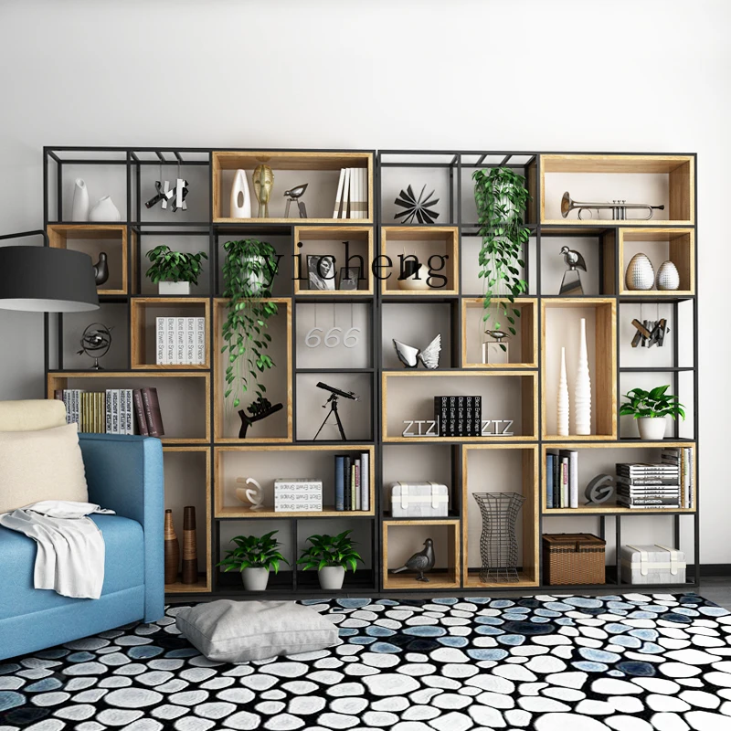TQQ wrought iron office screen partition industrial style shelf living room creative bookshelf cabinet display stand
TQQ wrought iron office screen partition industrial style shelf living room creative bookshelf cabinet display stand