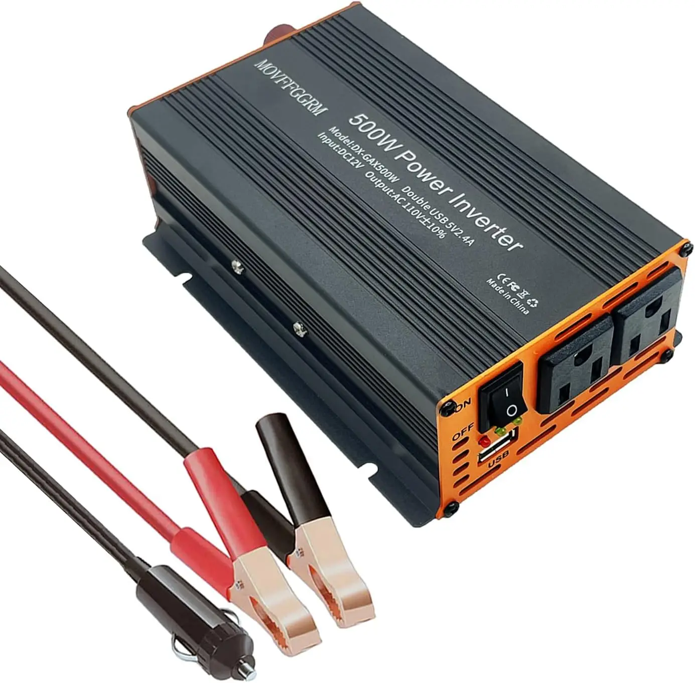 Автомобильный инвертор мощностью 500 Вт, преобразователь напряжения DC 12В в AC 110В/120В, модифицированная синусоида, для транспортных средств
Автомобильный инвертор мощностью 500 Вт, преобразователь напряжения DC 12В в AC 110В/120В, модифицированная синусоида, для транспортных средств