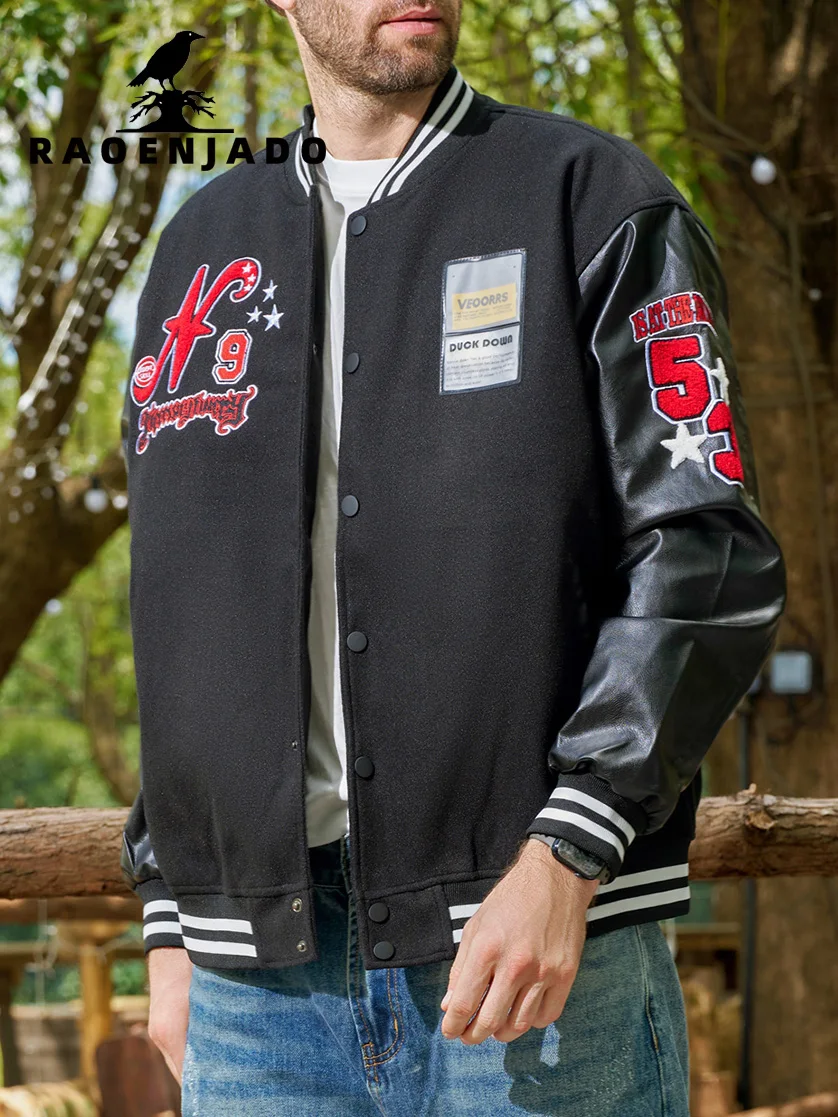 Мужская демисезонная куртка-бомбер из искусственной кожи, повседневная, винтажная, удобная, с вышивкой, оверсайз, уличный стиль
Мужская демисезонная куртка-бомбер из искусственной кожи, повседневная, винтажная, удобная, с вышивкой, оверсайз, уличный стиль