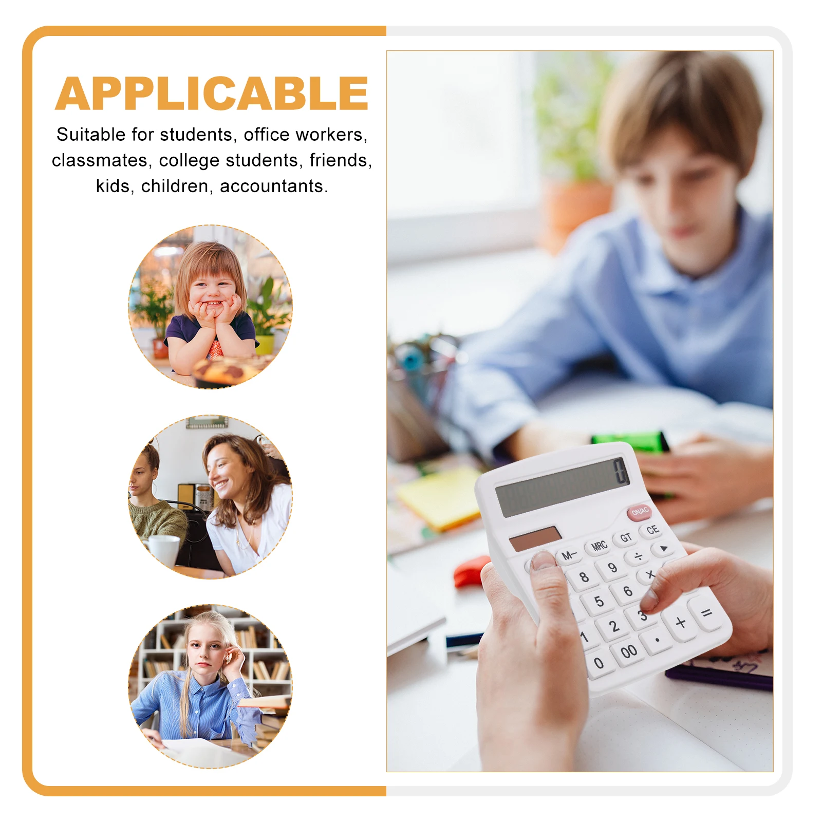 Calculator Student Kids Office Portable Small Basic Multiplication Division Subtraction Counting Tool Lightweight for Classroom
Calculator Student Kids Office Portable Small Basic Multiplication Division Subtraction Counting Tool Lightweight for Classroom