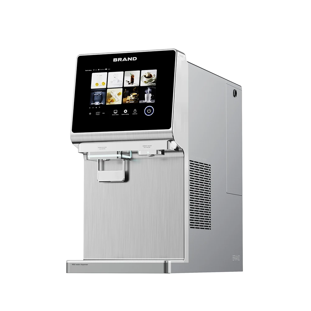 Hot and cold sparkling water dispenser Instant heating and ice carbonated beverage dispenser 
Hot and cold sparkling water dispenser Instant heating and ice carbonated beverage dispenser