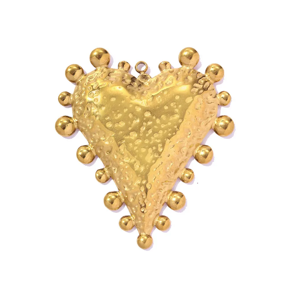 3pcs Large Hammered Heart Pendant Golden with Ball Trim Beaded Edge Charm for DIY Necklace Jewelry Making Supplies
3pcs Large Hammered Heart Pendant Golden with Ball Trim Beaded Edge Charm for DIY Necklace Jewelry Making Supplies