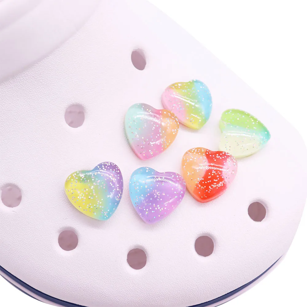 Mix 50pcs Resin Shoe Charms Kawaii Colorful Flash Sequins Heart Buckle Clog Garden Shoes Button Decoration Accessories Kid Gift
Mix 50pcs Resin Shoe Charms Kawaii Colorful Flash Sequins Heart Buckle Clog Garden Shoes Button Decoration Accessories Kid Gift
