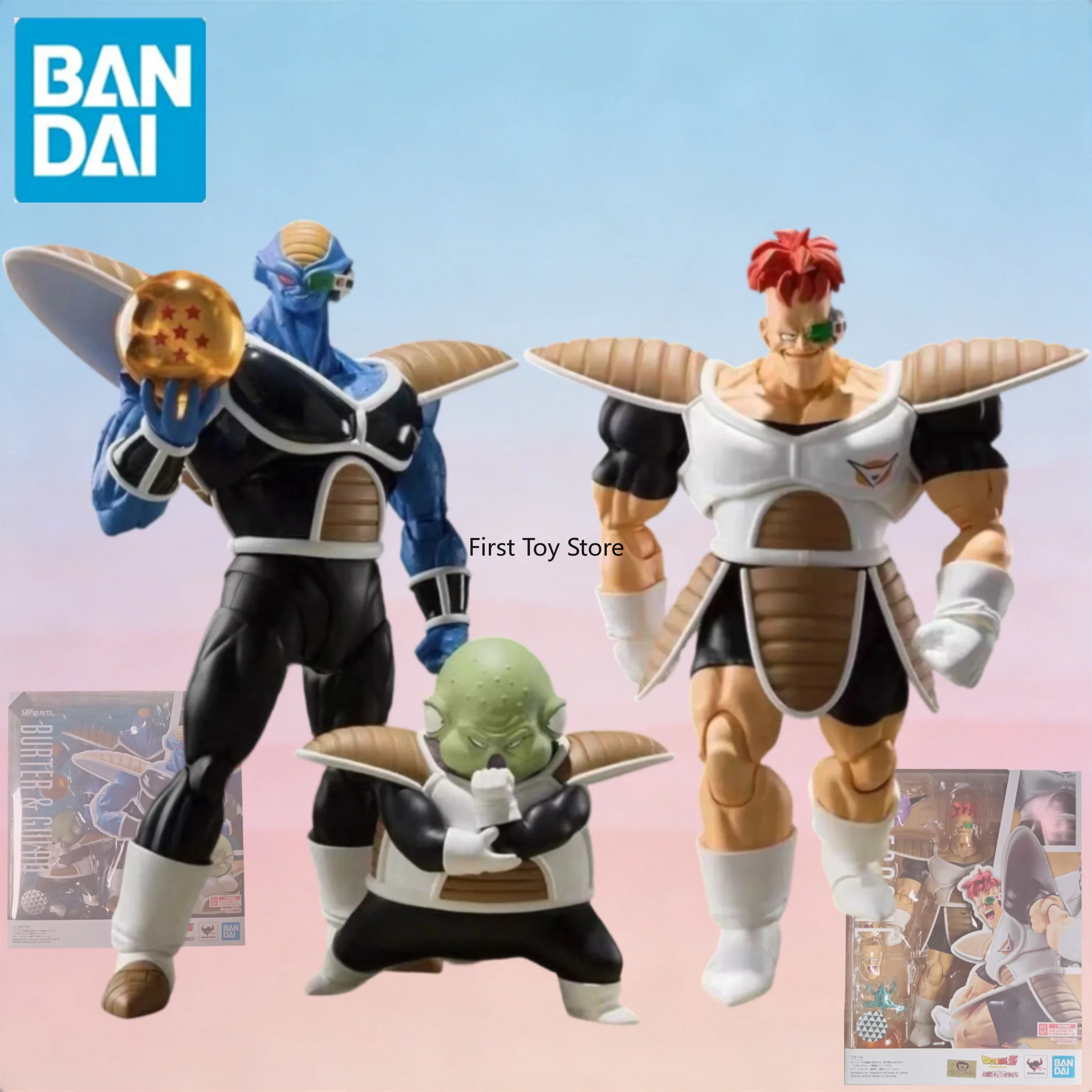In-stock Bandai SHF Dragon Ball Ginyu Force Captain Recoome Burter & Guldo RECOOME 1/12 Action Figures Model Collectible Gift
In-stock Bandai SHF Dragon Ball Ginyu Force Captain Recoome Burter & Guldo RECOOME 1/12 Action Figures Model Collectible Gift