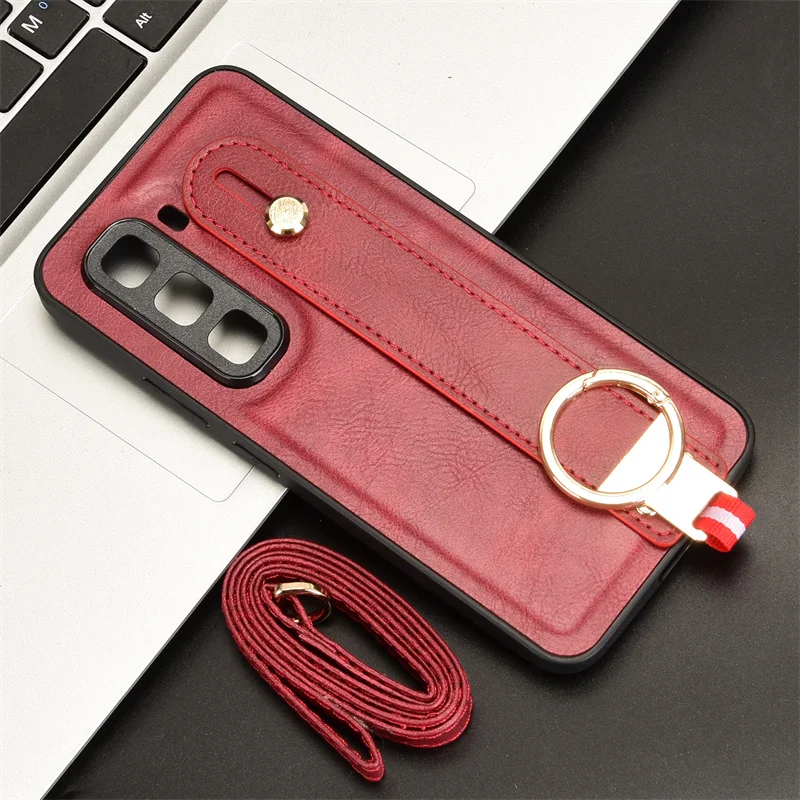 For Infinix Hot 50 Pro 4G Luxury Leather Cover Wristband Hand Strap Kickstand Metal Ring For Infinix Hot 50 Pro 4G Phone Case
For Infinix Hot 50 Pro 4G Luxury Leather Cover Wristband Hand Strap Kickstand Metal Ring For Infinix Hot 50 Pro 4G Phone Case