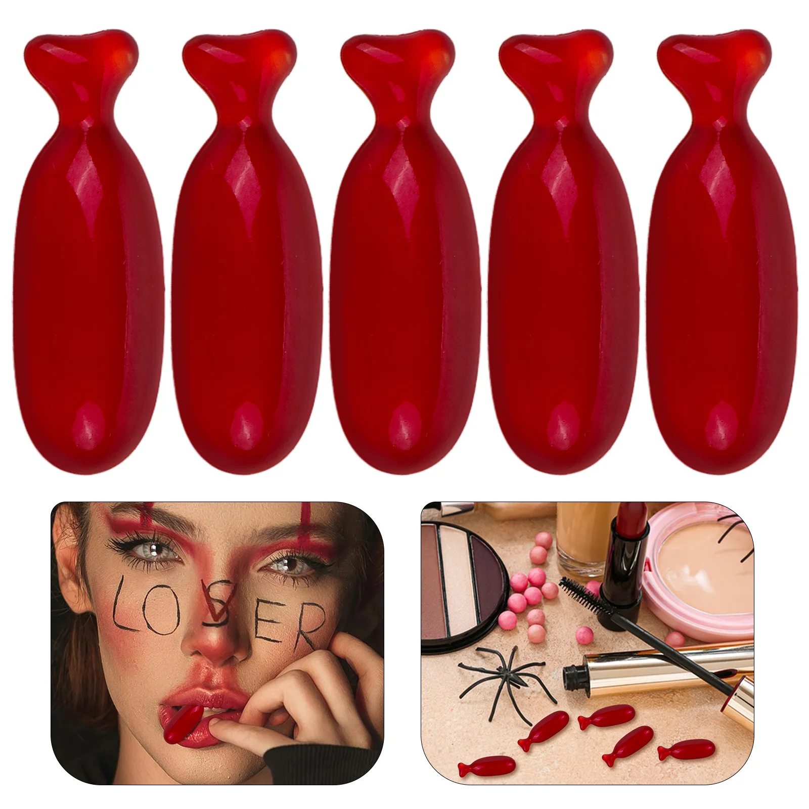 5 шт., поддельная капсула, моющаяся искусственная кровь для Хэллоуина, страшные эффекты, реквизит для косплея, инструмент для крови на лице зомби
5 шт., поддельная капсула, моющаяся искусственная кровь для Хэллоуина, страшные эффекты, реквизит для косплея, инструмент для крови на лице зомби
