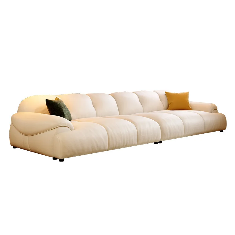 French light luxury milk puff leather sofa household small apartment living room modern simple straight row puff
French light luxury milk puff leather sofa household small apartment living room modern simple straight row puff