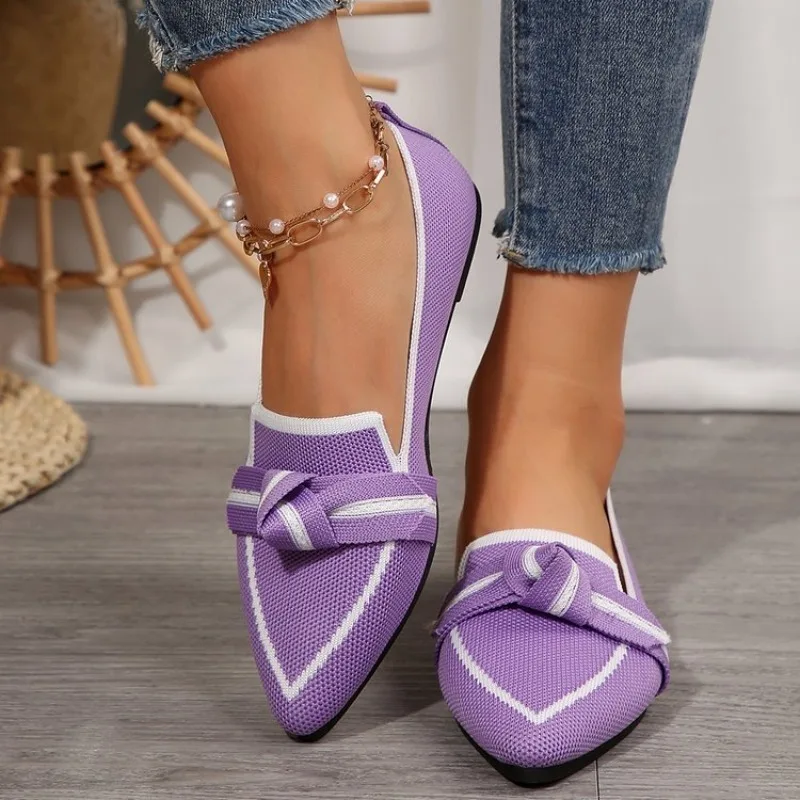 2025 summer high-quality purple women's shoes lazy casual comfortable flat shoes women's shoes large lightweight knitted shoes
2025 summer high-quality purple women's shoes lazy casual comfortable flat shoes women's shoes large lightweight knitted shoes