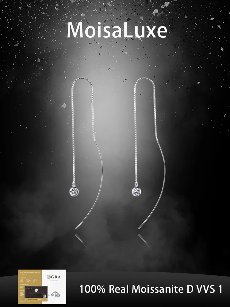 Официальный магазин MoisaLuxe GRA Moissanite Plata, серьги из стерлингового серебра 925 пробы, женские простые серьги с бахромой, 10 точек, круглая сумка, подарок на день
Официальный магазин MoisaLuxe GRA Moissanite Plata, серьги из стерлингового серебра 925 пробы, женские простые серьги с бахромой, 10 точек, круглая сумка, подарок на день