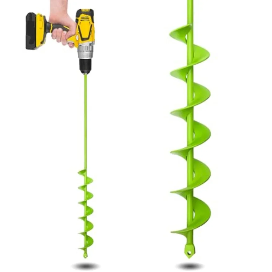 2"x32" Auger Drill Bit for Planting, Garden Auger for Planting Bulbs with Drill for 3/8" Hex Drive
2"x32" Auger Drill Bit for Planting, Garden Auger for Planting Bulbs with Drill for 3/8" Hex Drive