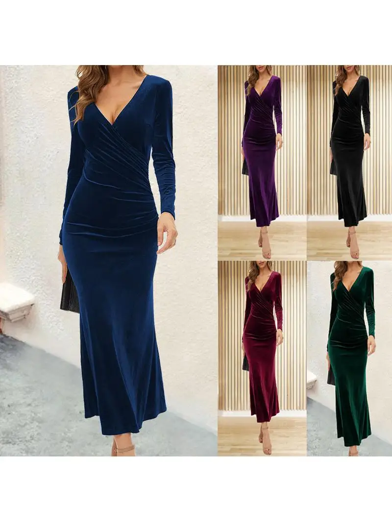 Ele Fi Tail Long Sve V Ne Dr Autumn Winter New Sle Slim Fit Evening Gown Chinese Manufacturer Polyester Fiber
Ele Fi Tail Long Sve V Ne Dr Autumn Winter New Sle Slim Fit Evening Gown Chinese Manufacturer Polyester Fiber