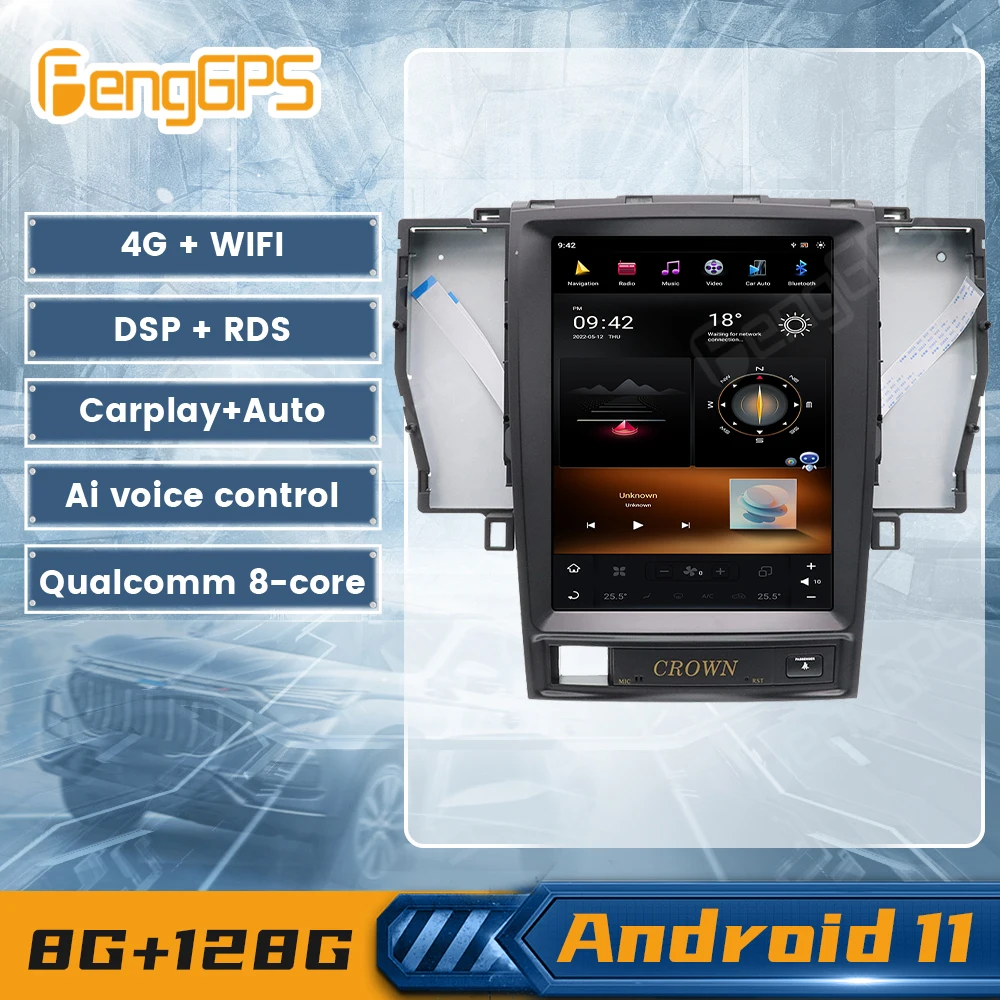 G6 System Android 11 For Toyota Crown 2005-2009 GPS Navigation Radio Tesla DVD Player Carplay DSP Multimedia Bluetooth Head Unit
G6 System Android 11 For Toyota Crown 2005-2009 GPS Navigation Radio Tesla DVD Player Carplay DSP Multimedia Bluetooth Head Unit