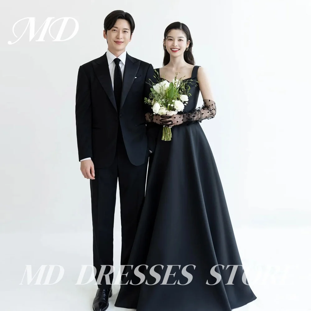 MD 2025 A-line Black Wedding Dresses Square Collar Sleeveless Bride Gowns Photo shoot Floor-Length Evening Dresses Customized
MD 2025 A-line Black Wedding Dresses Square Collar Sleeveless Bride Gowns Photo shoot Floor-Length Evening Dresses Customized