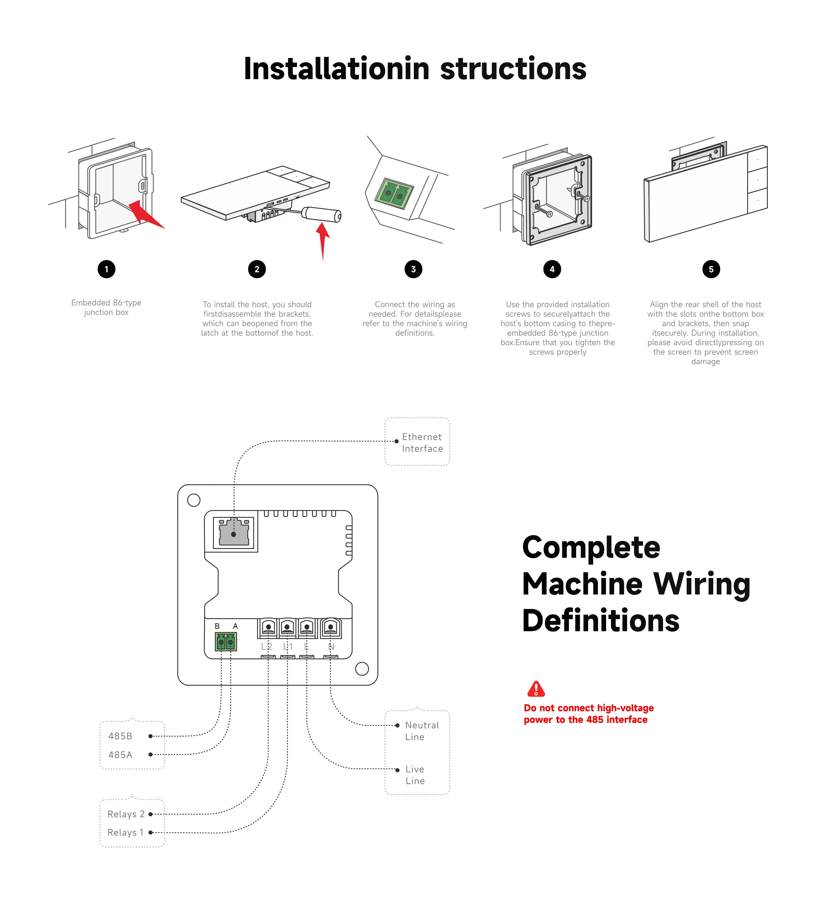 Smart Wall Switch HD Touch Screen|Tuya Zigbee | Remote Control Electrical Device Light Control&Multifunctional Smart Home System