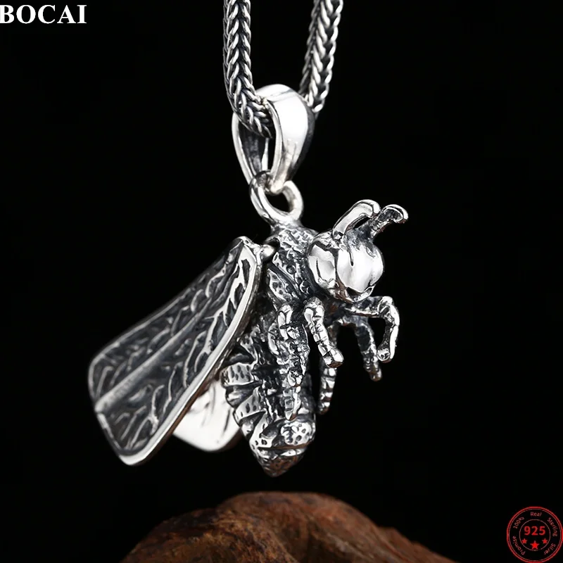 BOCAI S925 Стерлингового Серебра Подвеска для Мужчин Женщин Ретро Рельеф 3D Шершень Бджолы Модные Модные Ювелирные Изделия Панк Оптовая Продажа
BOCAI S925 Стерлингового Серебра Подвеска для Мужчин Женщин Ретро Рельеф 3D Шершень Бджолы Модные Модные Ювелирные Изделия Панк Оптовая Продажа
