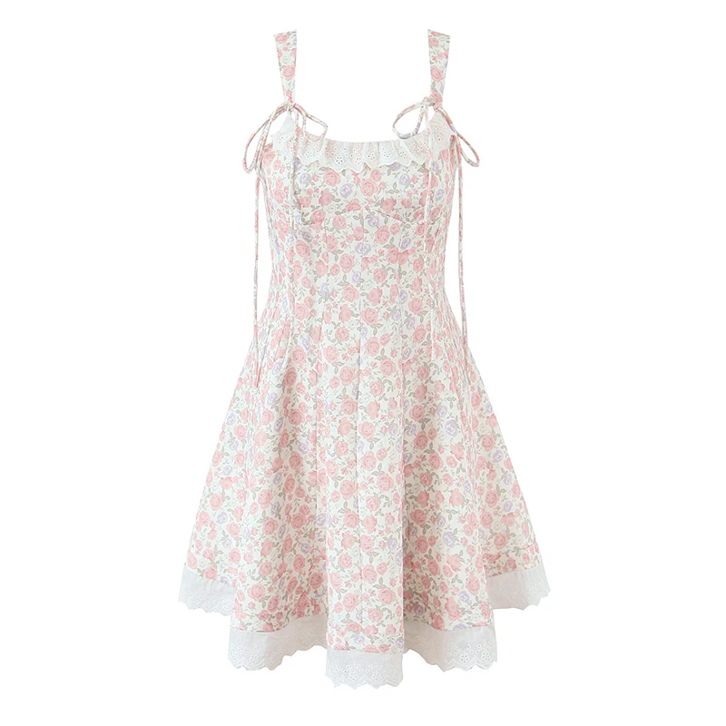 YENKYE Sweet Elegant Women O Neck Sleeveless Lace Spliced Floral Print Dress Pretty Girl Summer Holiday A-line Mini Dresses
YENKYE Sweet Elegant Women O Neck Sleeveless Lace Spliced Floral Print Dress Pretty Girl Summer Holiday A-line Mini Dresses