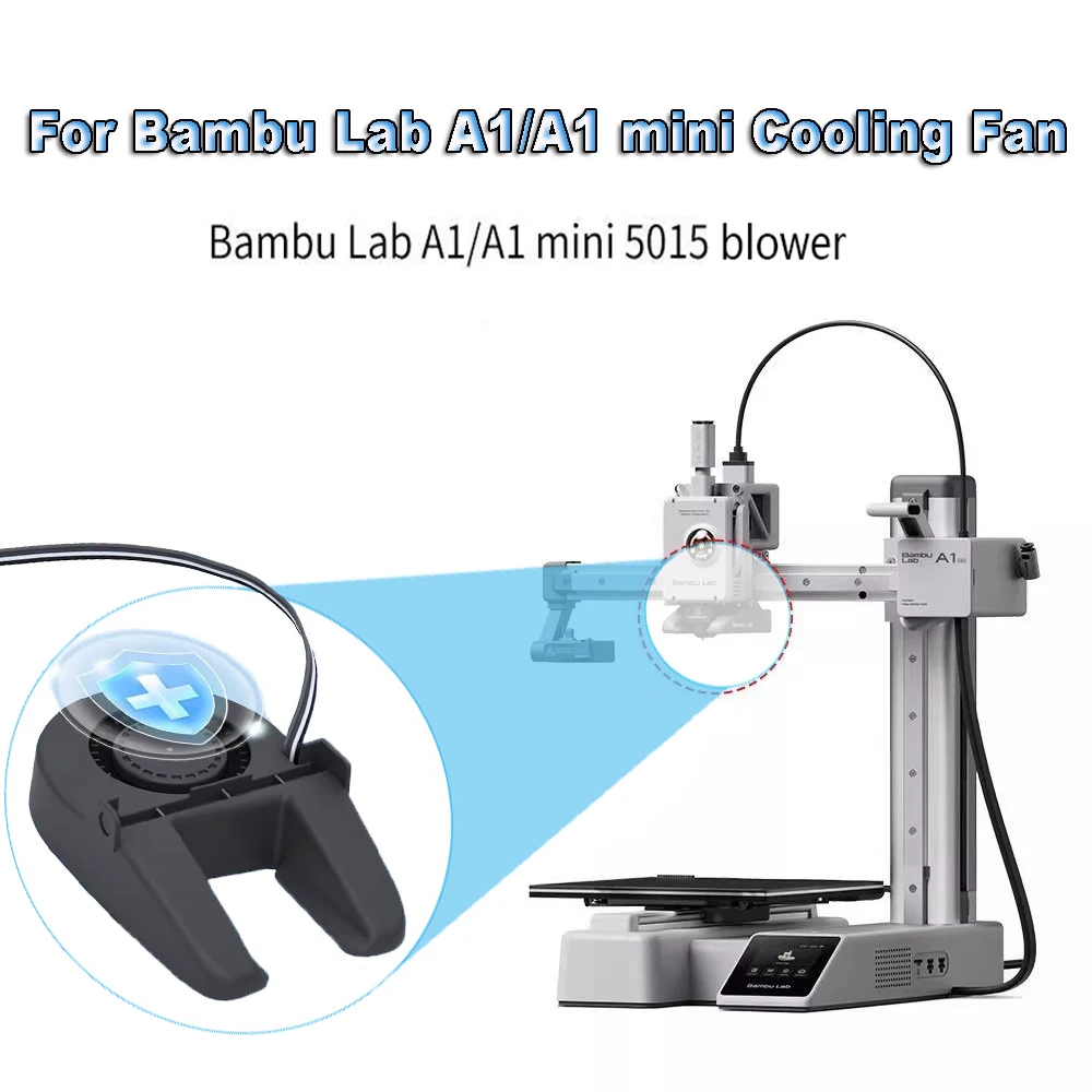 For Bambu Lab A1/A1 mini 5015 Cooling Blower Fan Component Cooling Fan For Bambu Lab Reduce Printing Failures 3D Printer Parts