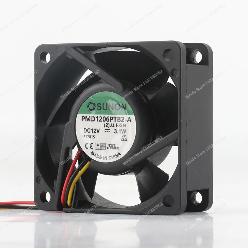 Sunon DC 12V 3.1W AC EC Magnetic suspension dual ball mute PMD1206PTB2-A cooling fan 6025 60X60X25MM 6CM
Sunon DC 12V 3.1W AC EC Magnetic suspension dual ball mute PMD1206PTB2-A cooling fan 6025 60X60X25MM 6CM