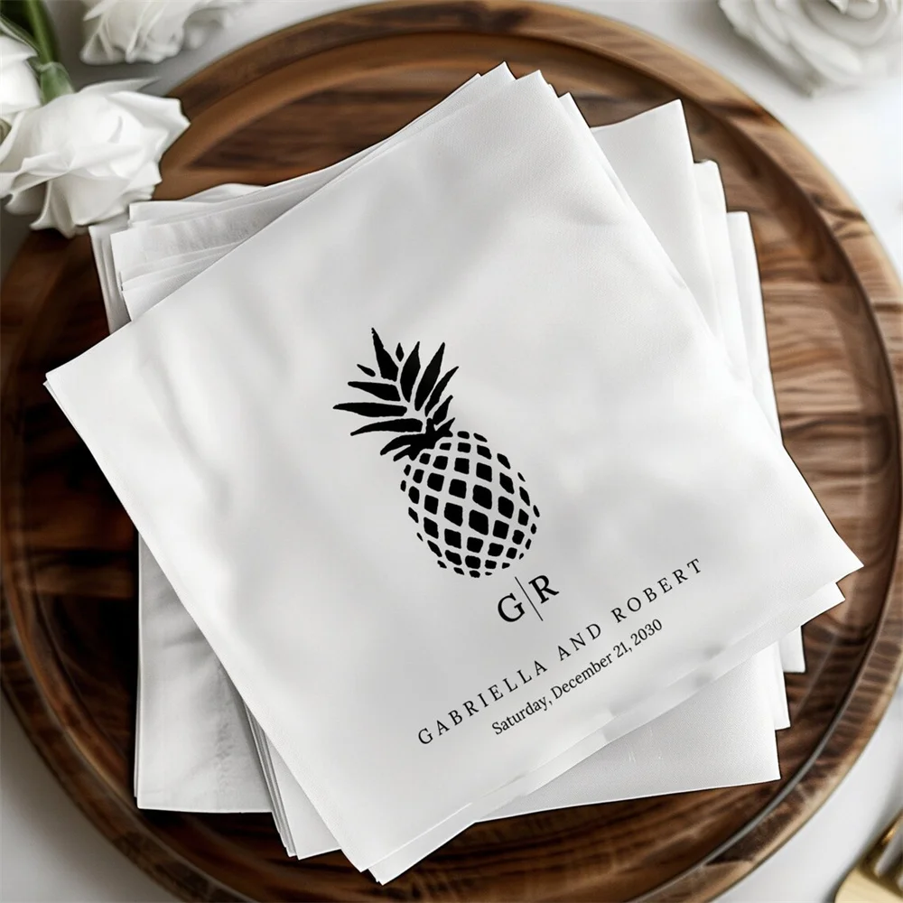 50PCS Custom Wedding Napkins, Personalized Cocktail Napkins, Table, Bar Decorations, Anniversary, Engagement, Foil Stamped Bever
50PCS Custom Wedding Napkins, Personalized Cocktail Napkins, Table, Bar Decorations, Anniversary, Engagement, Foil Stamped Bever