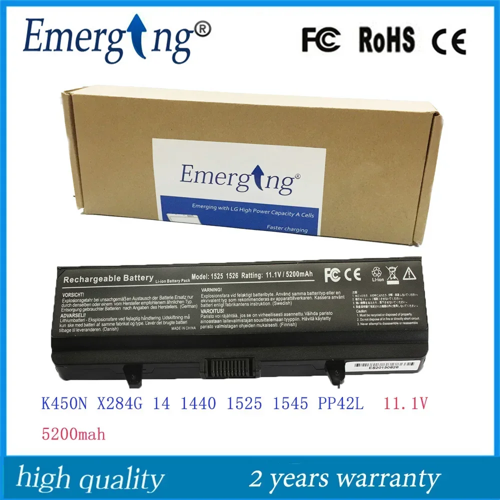 11,1 В новый аккумулятор для ноутбука Dell 1525 1526 1545 1546 0GW240 RN873 RU573 312-0625
11,1 В новый аккумулятор для ноутбука Dell 1525 1526 1545 1546 0GW240 RN873 RU573 312-0625
