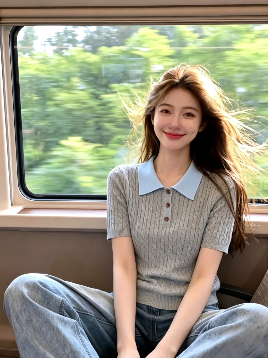 Korean Style Collar Short Sleeve Knitted Sweater Women's Summer New Gentle Color Collision Top Self-Keeping Model
Korean Style Collar Short Sleeve Knitted Sweater Women's Summer New Gentle Color Collision Top Self-Keeping Model