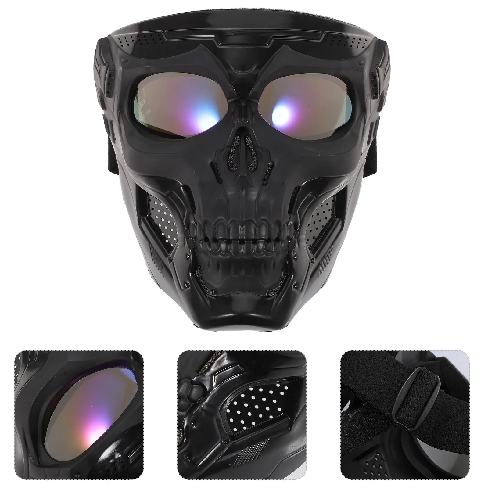 Skull Motorcycle Goggles Riding Mask Safety Protective Glasses Adjustable Strap Anti-Uv Impact Resistant Riding Gear Cosplay
Skull Motorcycle Goggles Riding Mask Safety Protective Glasses Adjustable Strap Anti-Uv Impact Resistant Riding Gear Cosplay